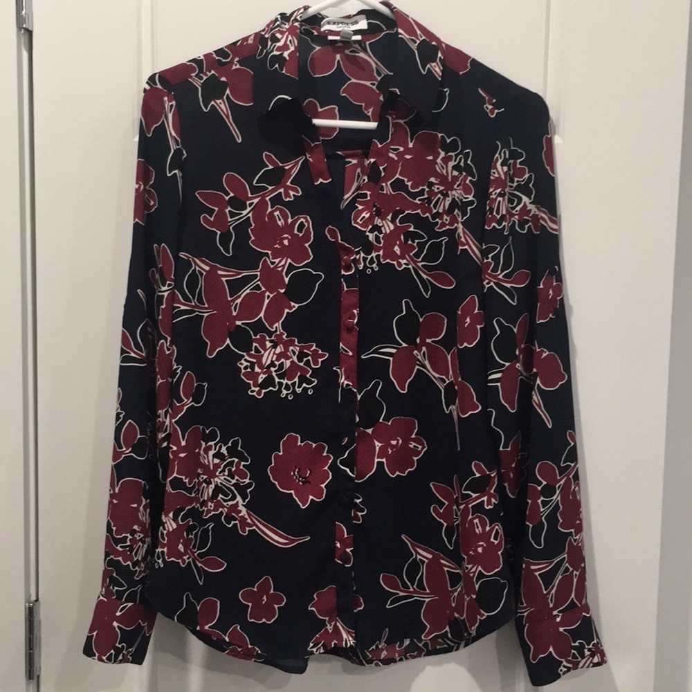 Express Portofino Blouse Slim Fit